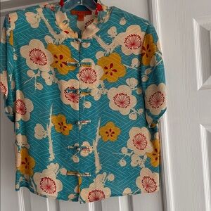 Harari Silk Floral 3 Piece Outfit Size Large